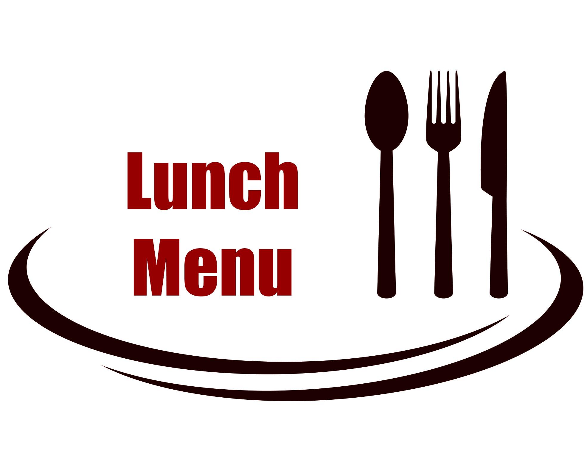 background for restaurant with red fork, knife and spoon